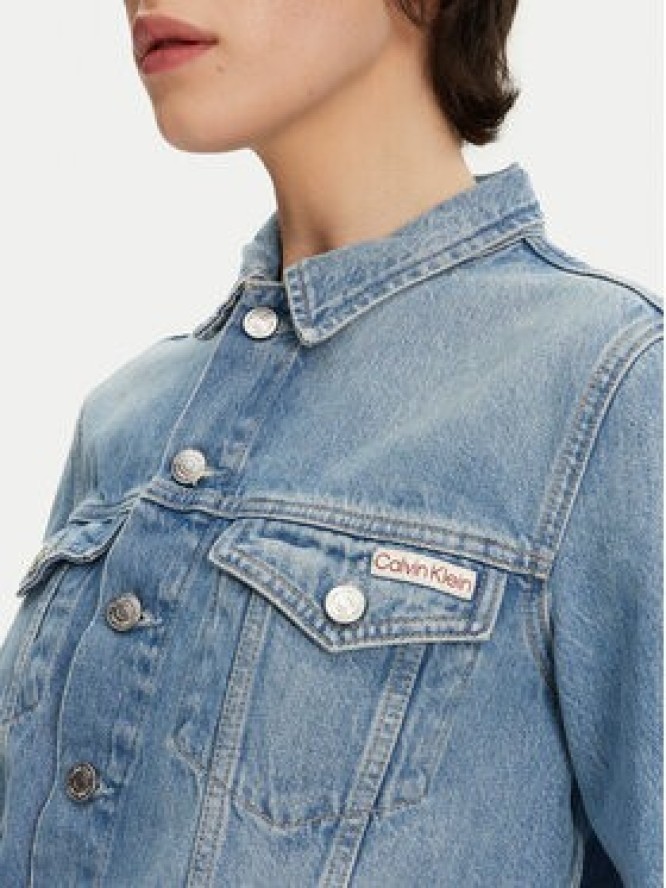 Calvin Klein Jeans Kurtka jeansowa 90's J20J225184 Niebieski Regular Fit