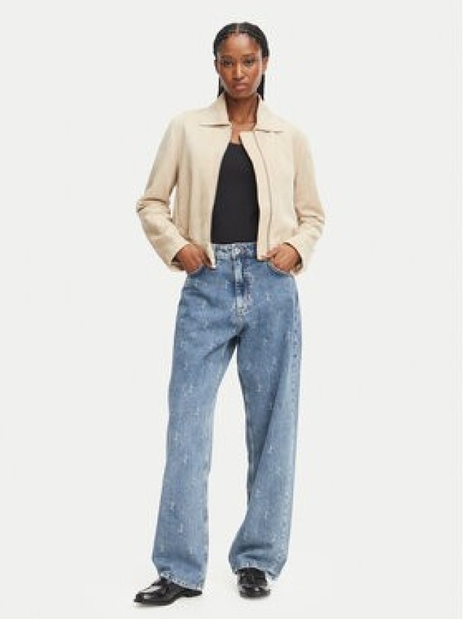 HUGO Jeansy 50567343 Niebieski Straight Leg