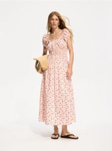 Wzorzysta sukienka maxi - wielobarwny