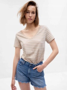T-SHIRT DAMSKI KOSZULKA W PASKI 1 BAWEŁNA GAP VINTAGE