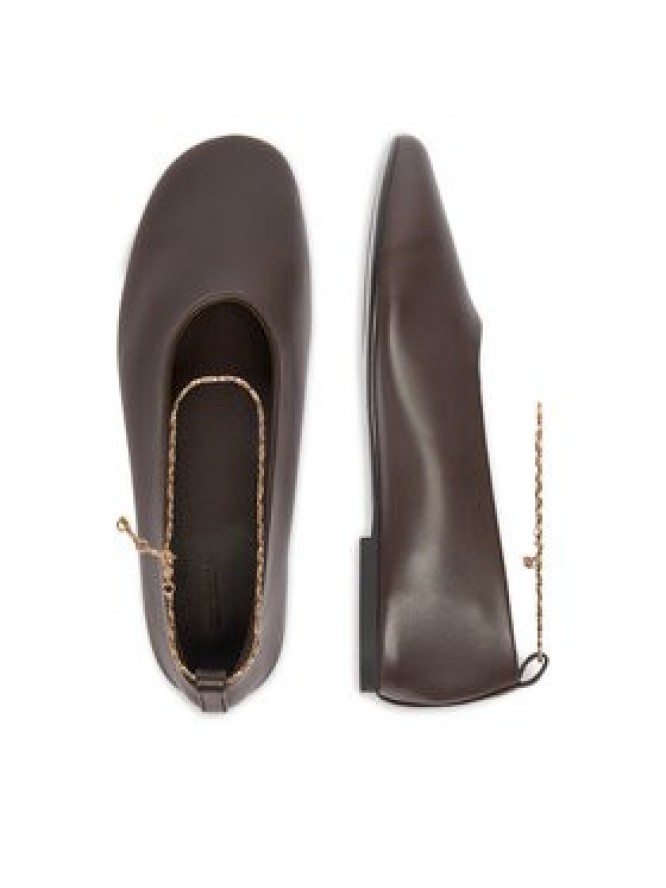 GINO ROSSI Baleriny EO-V2198-73 Brązowy