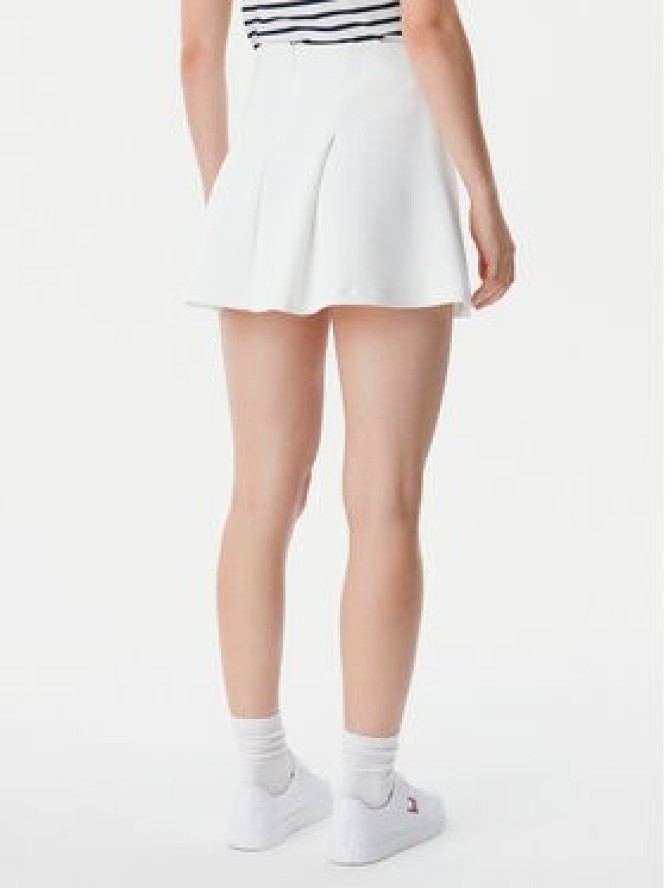 Tommy Jeans Spódnica mini Badge DW0DW20268 Écru Regular Fit