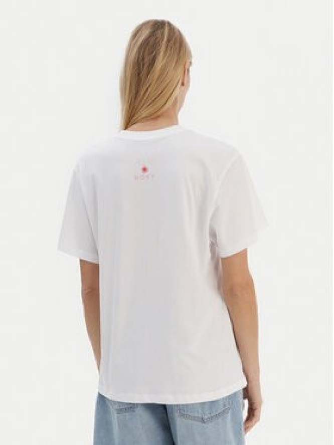 Roxy T-Shirt ERJZT05899 Biały Regular Fit
