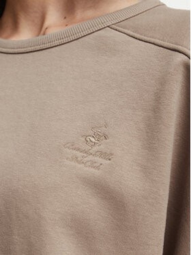Beverly Hills Polo Club T-Shirt P-SS26W-TS00817 Brązowy jasny Oversize