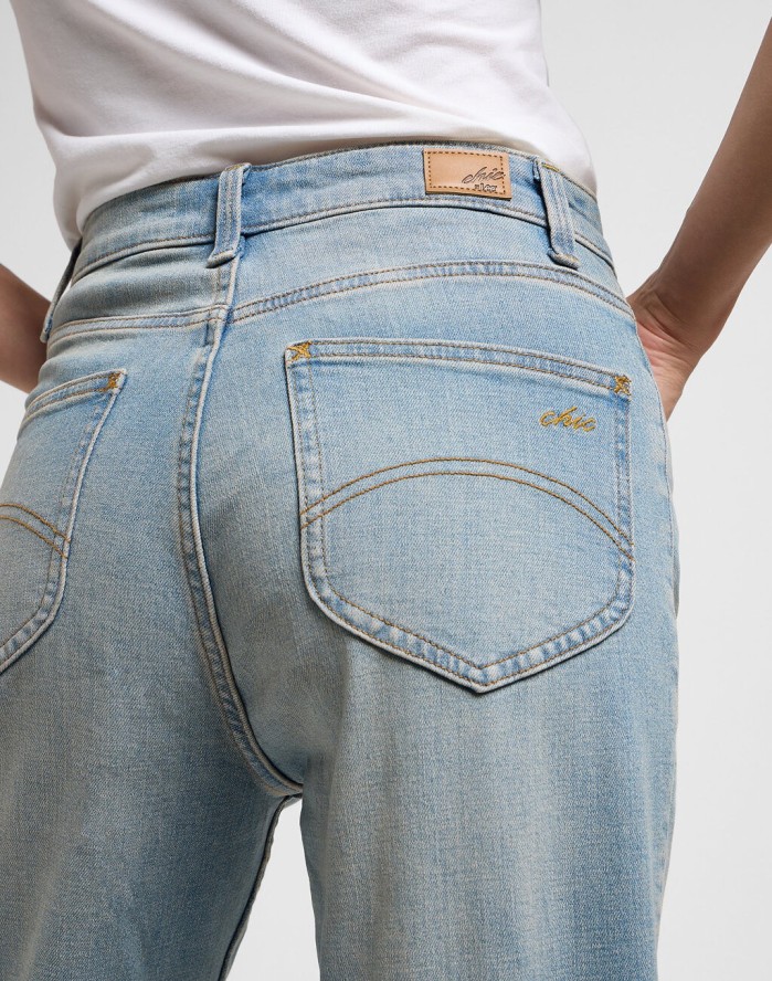 DAMSKIE SPODNIE LEE CBL MOM JEANS DENIM DAYS L34HUXE27 112340616