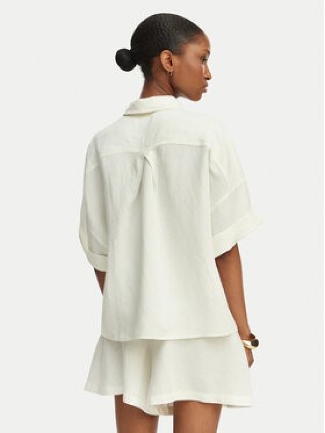 BOSS Koszula C_Bisenas 50559261 Kremowy Regular Fit