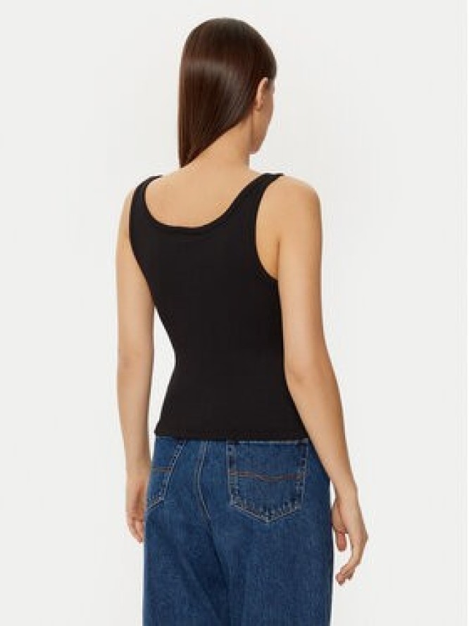 Tommy Jeans Top DW0DW19492 Czarny Slim Fit