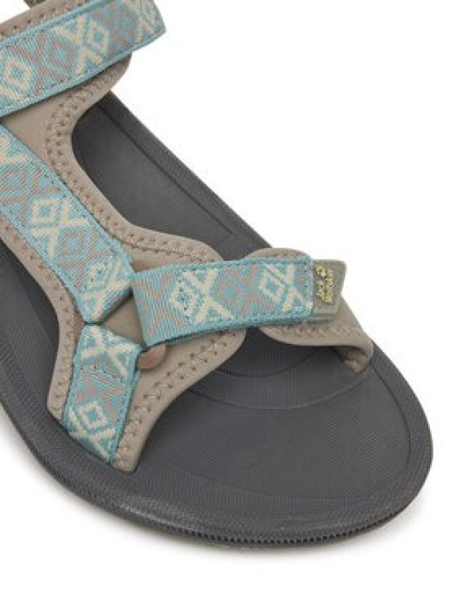 Jack Wolfskin Sandały Wave Breaker 4050291 Zielony