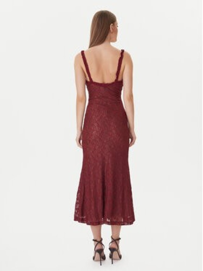 Bardot Sukienka koktajlowa Alegra Stretch Lace 59964DB Bordowy Regular Fit