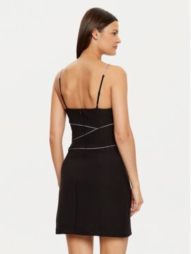 Guess Sukienka koktajlowa W5RK52 KCML0 Czarny Slim Fit
