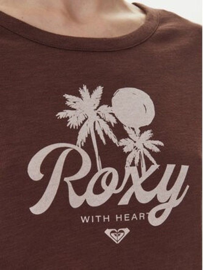 Roxy T-Shirt Oceanwave ERJZT06096 Beżowy Loose Fit