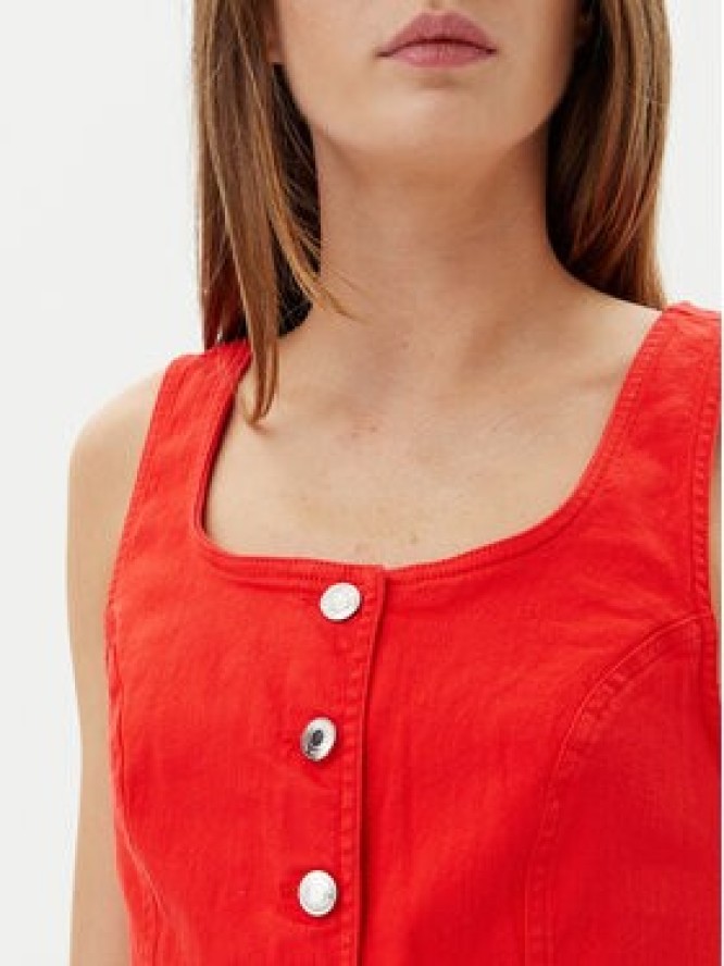 Vero Moda Kamizelka Wild Alinia 10323777 Czerwony Slim Fit