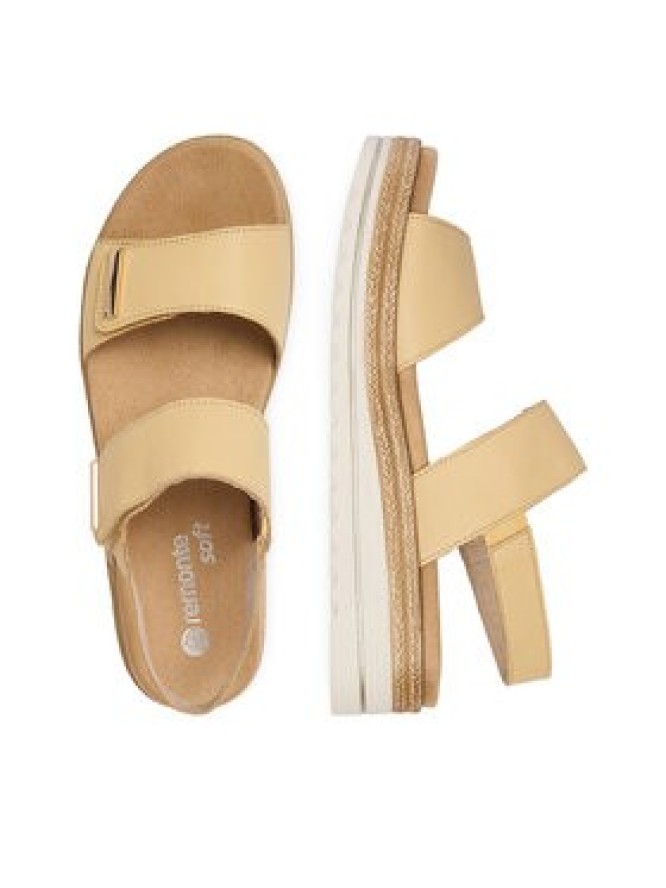 Remonte Sandały CEO-D0Q59-68 Żółty