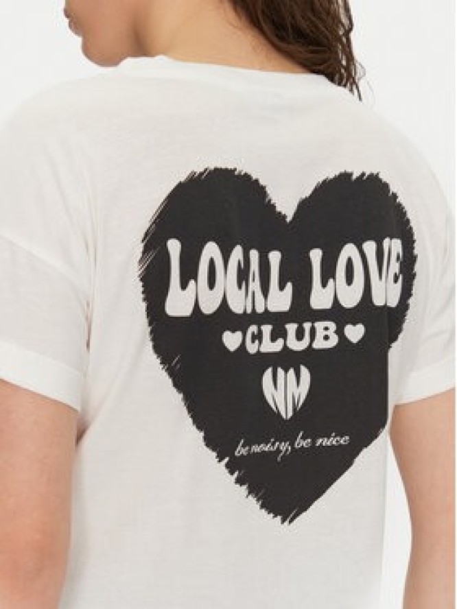 Noisy May T-Shirt Gaby 27032954 Biały Regular Fit