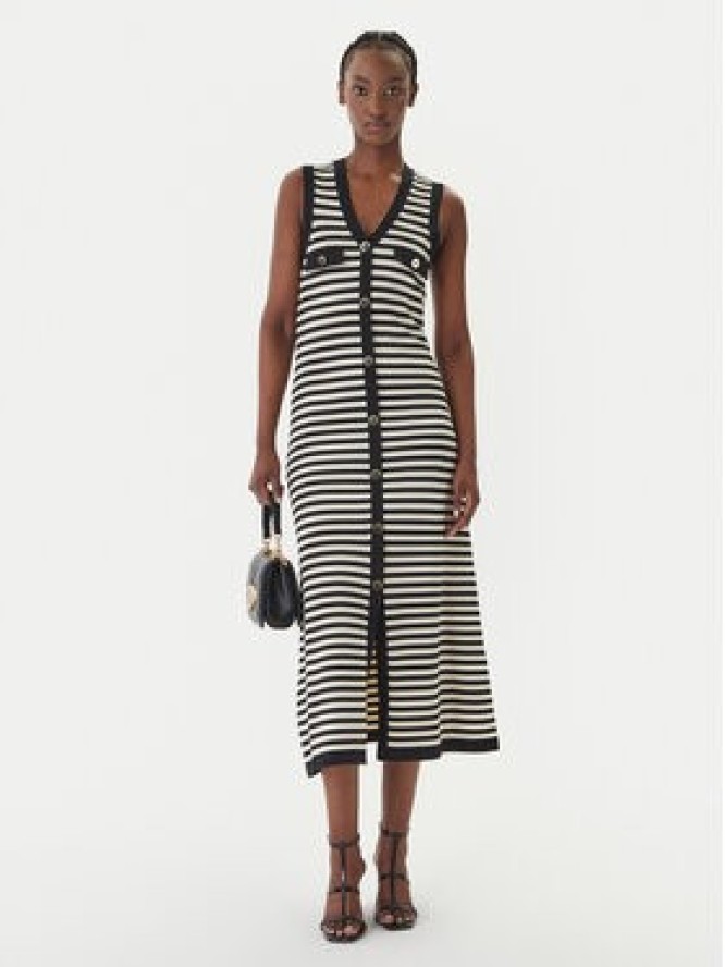 LOLA CASADEMUNT Sukienka dzianinowa MS2616002 Czarny Regular Fit