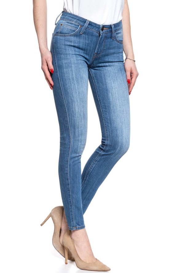 SPODNIE DAMSKIE LEE SCARLETT HIGH BLUE L526PFYO 112111798