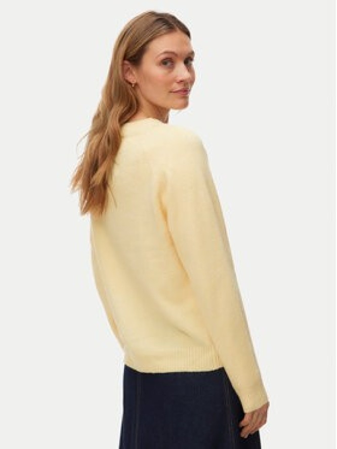 Vero Moda Sweter Doffy 10201022 Żółty Regular Fit