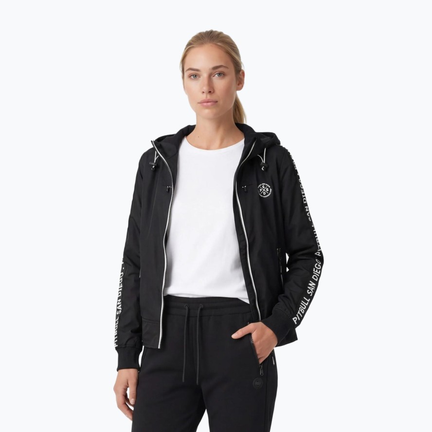 Kurtka damska Pitbull Aaricia Stripes Nylon Hooded
