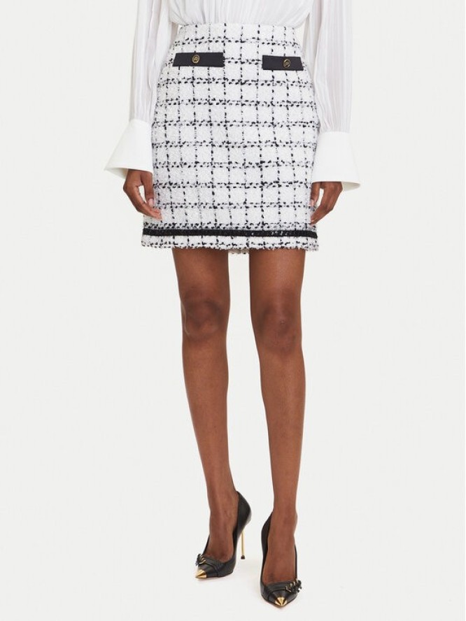 KARL LAGERFELD Spódnica mini A3W12019 Écru Regular Fit