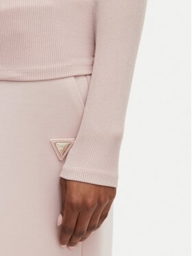 Guess Bluzka V4BP07 K8RT2 Różowy Slim Fit