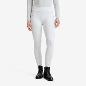 Legginsy jeździeckie na zawody damskie Fouganza 500 fullgrip