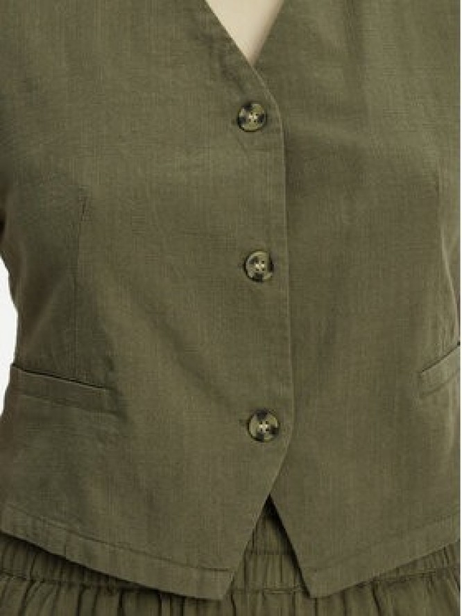 Vero Moda Kamizelka Caia 10333795 Zielony Regular Fit