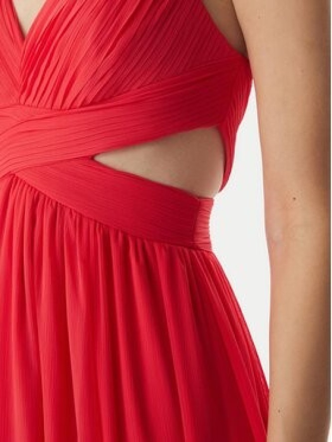 Morgan Sukienka wieczorowa 251-RISSAL Koralowy Regular Fit