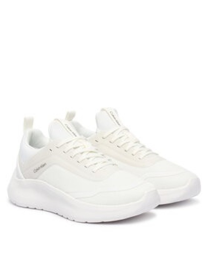 Calvin Klein Sneakersy Light Eva Run Laceup Sock Jelly HW0HW03434 Biały