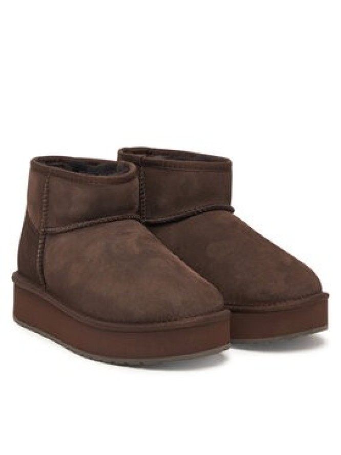 EMU Australia Śniegowce Stinger Micro Flatform 2.1 W13296 Brązowy ciemny