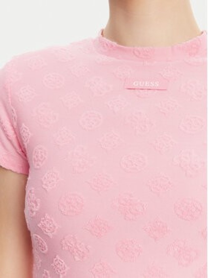 Guess Sukienka codzienna V5GK07 KCT02 Różowy Regular Fit