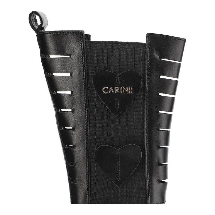 Czarne Kozaki Carinii Modne Wygodne Buty Damskie