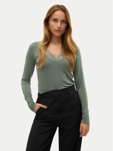 Vero Moda Bluzka Rosa 10298832 Zielony Regular Fit