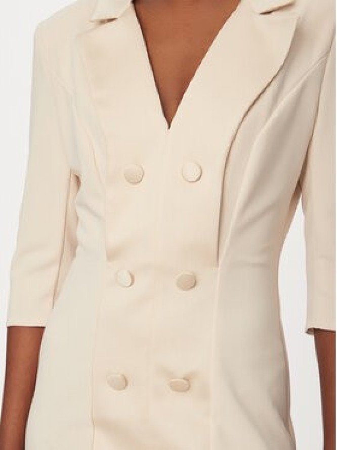 Rinascimento Sukienka koktajlowa CFC0128109003 Beżowy Regular Fit