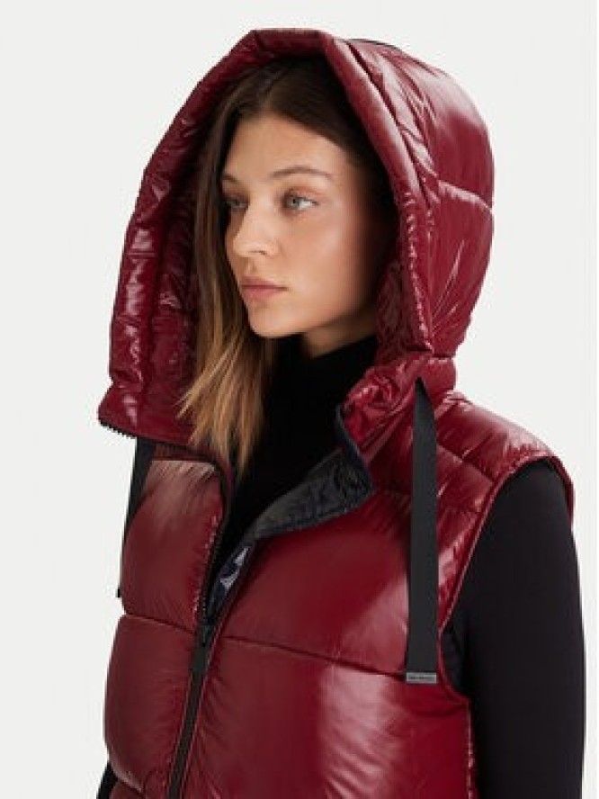 Save The Duck Bezrękawnik D80302W LOVE21 Bordowy Regular Fit