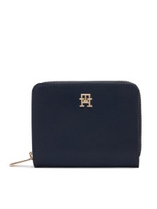 Tommy Hilfiger Portfel Th Icon Med Za W/Flap Nylon AW0AW18991 Granatowy