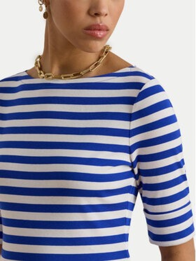 LAUREN RALPH LAUREN Bluzka 200P03750002 Niebieski Slim Fit