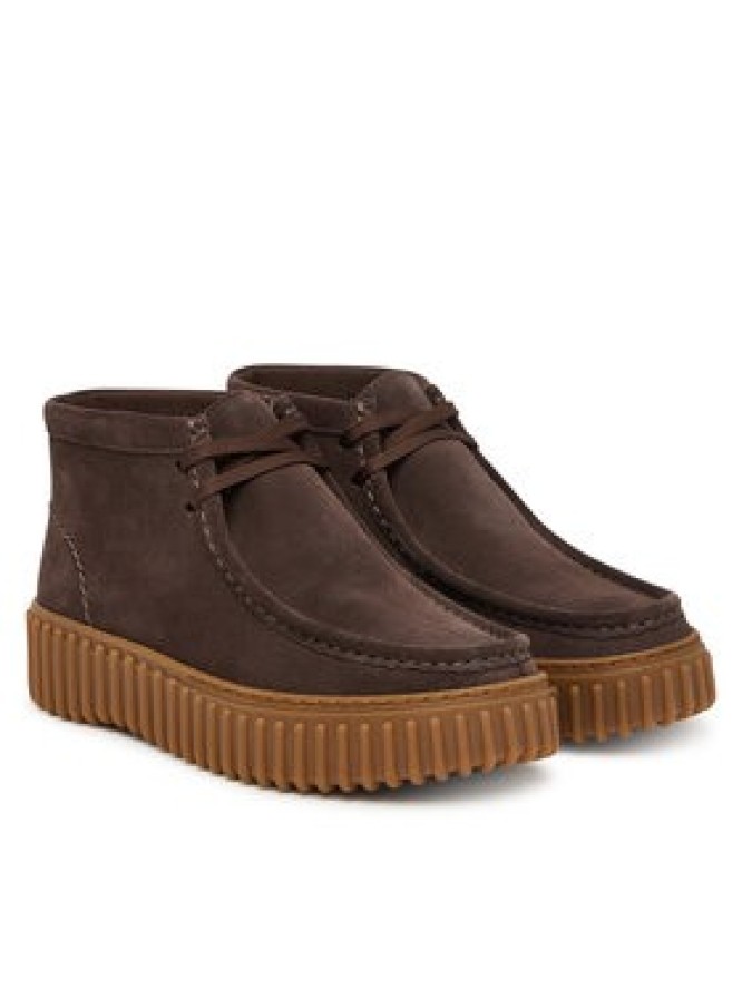 Clarks Trzewiki Torhill Moss 26185345 Brązowy ciemny