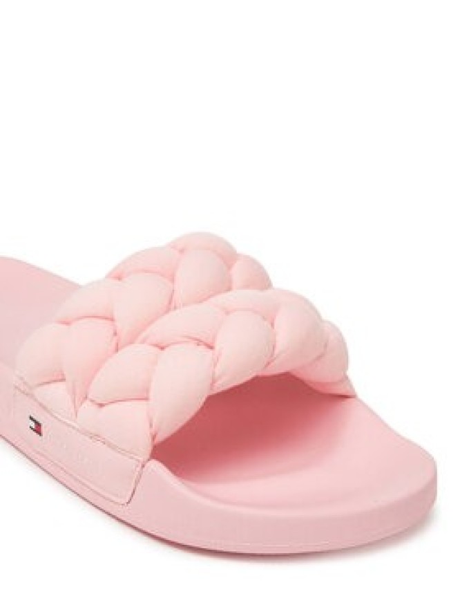 Tommy Jeans Klapki Tjw Braided Slide EN0EN02764 Różowy