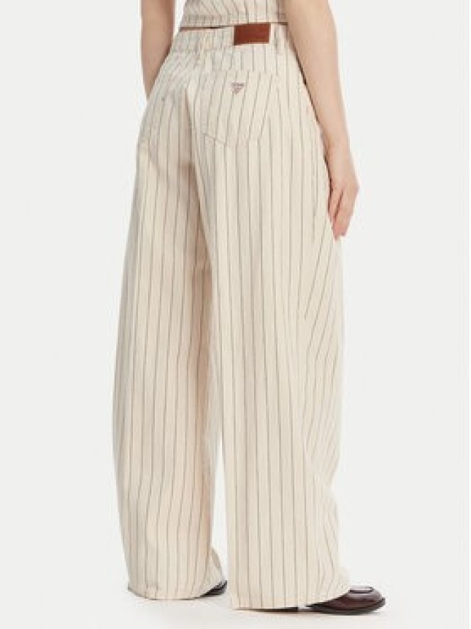 Guess Jeans Jeansy W6GA2U D7961 Écru Wide Leg