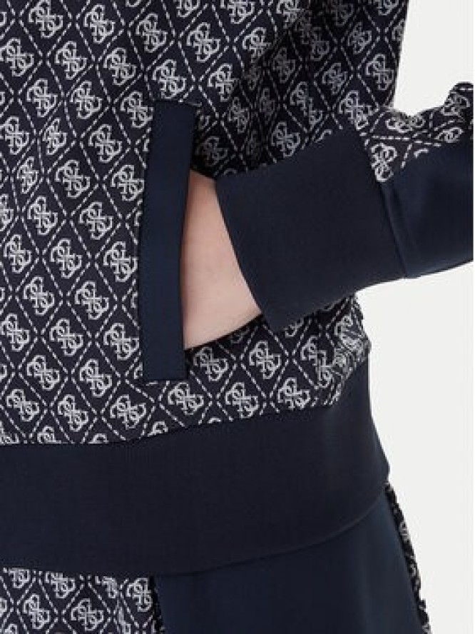 Guess Bluza V6RQ08 K2042 Granatowy Regular Fit