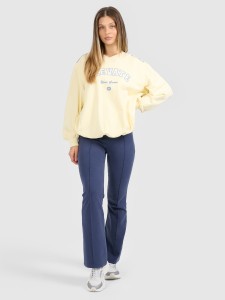 4F Spodnie dresowe z rozszerzanymi nogawkami damskie - granatowe XS