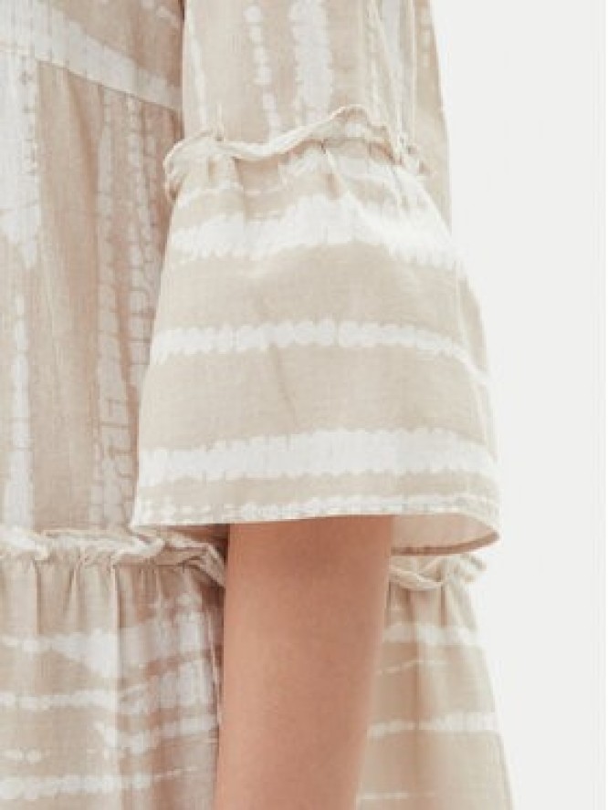 Vero Moda Sukienka letnia Dicthe 10225127 Beżowy Loose Fit