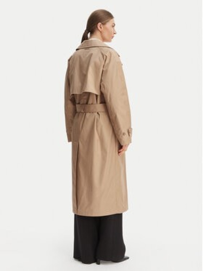 Calvin Klein Trencz LV044C501G Beżowy Regular Fit