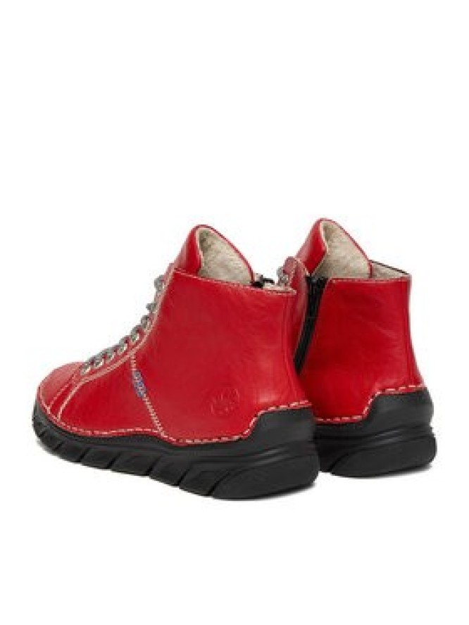 Rieker Trzewiki 55020-33 Czerwony