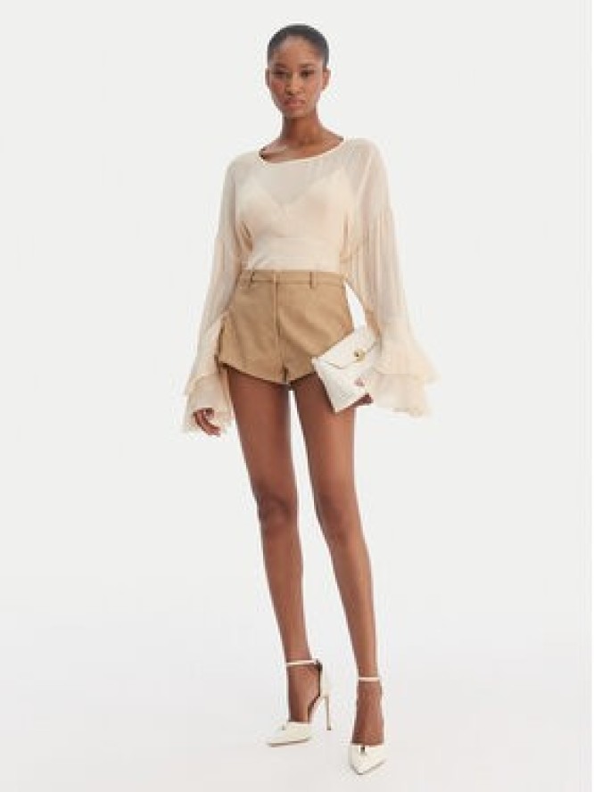 Bardot Szorty z imitacji skóry Jayla 60059PB2 Brązowy Slim Fit