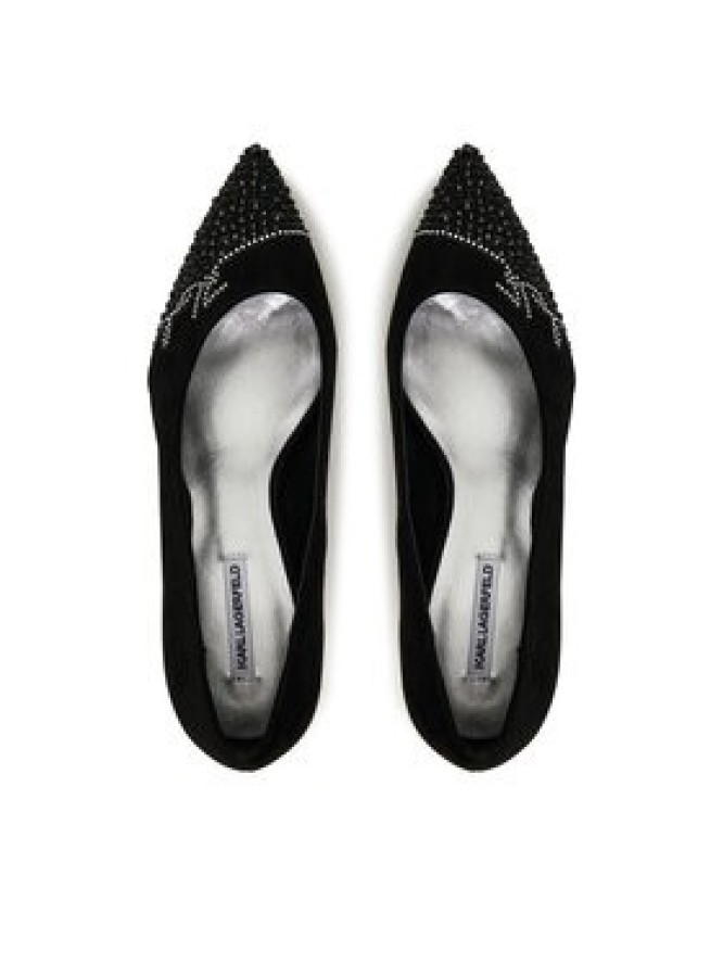 KARL LAGERFELD Czółenka Sienna Signature Pump KL32712 Czarny