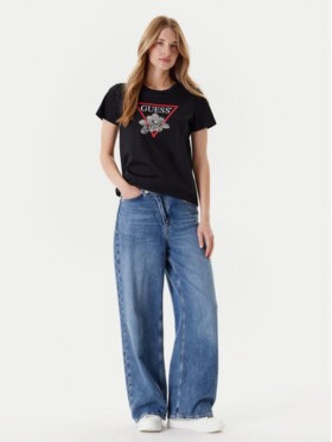 Guess T-Shirt W5YI38 I3Z14 Czarny Regular Fit