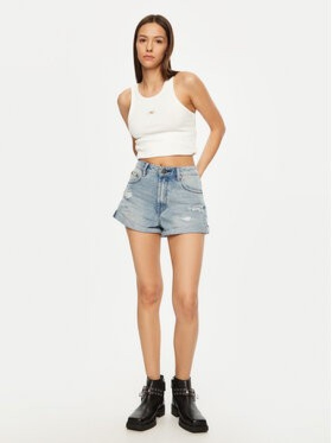 One Teaspoon Szorty jeansowe Bandits 26891 Błękitny Regular Fit