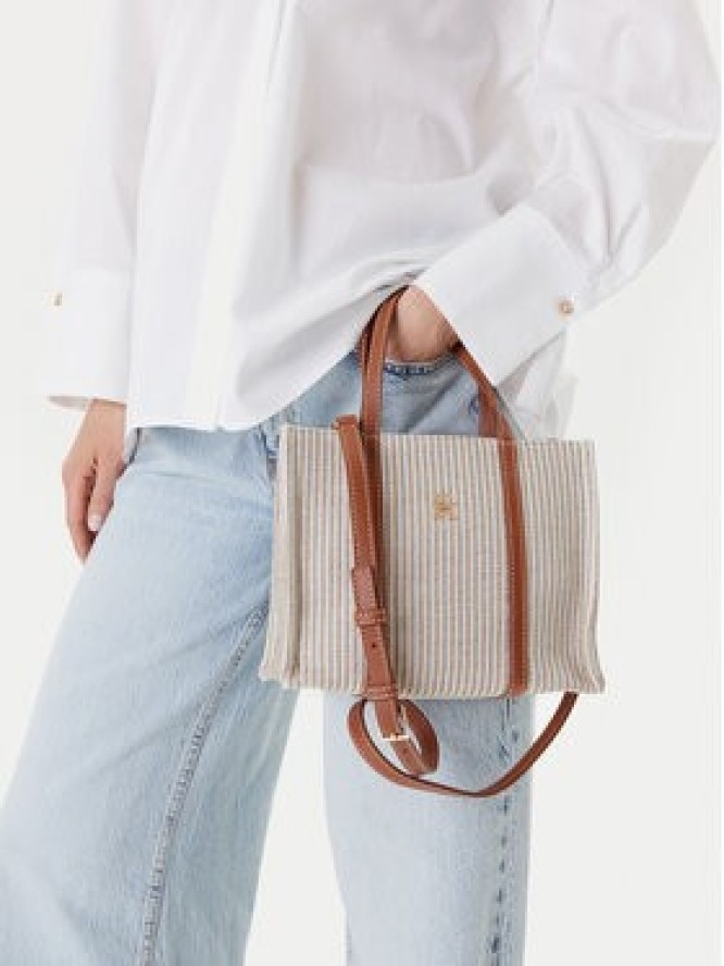 Tommy Hilfiger Torebka Th Premium Beach Le Mini Tote AW0AW17208 Beżowy