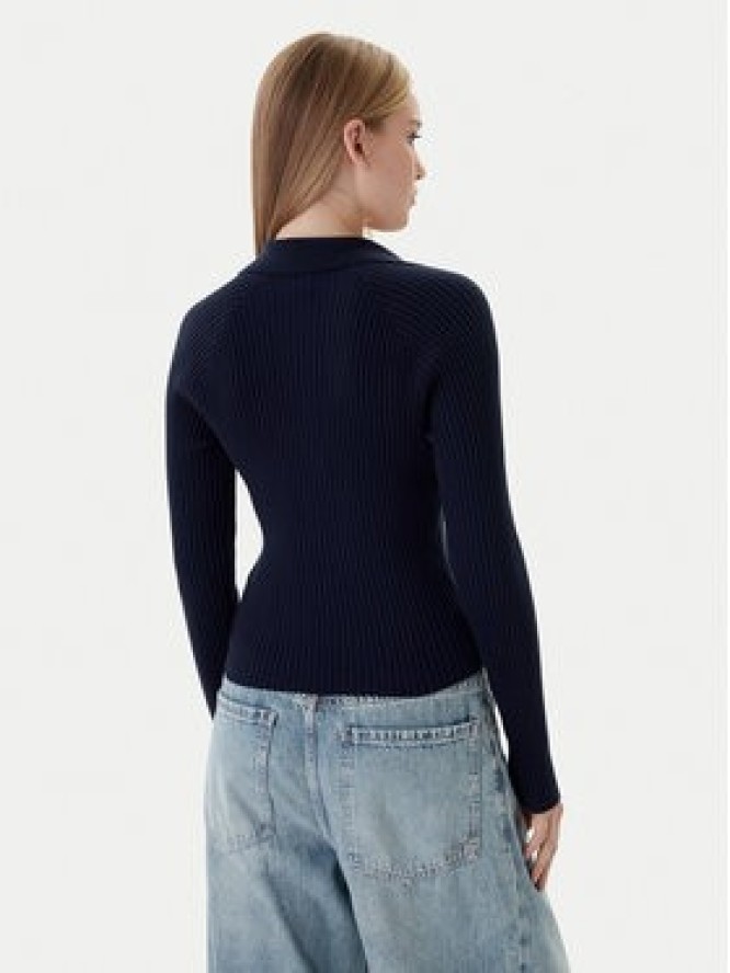Tommy Jeans Sweter DW0DW22036 Granatowy Slim Fit